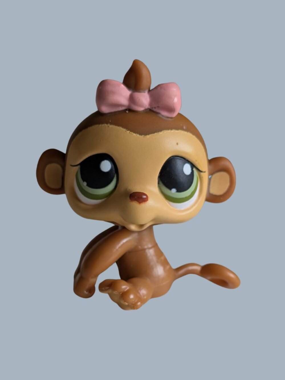 Littlest Pet Shop G2 Baby Monkey with Pink Bow #216